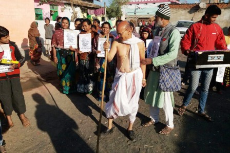 स्व'छता के लिए गांधीगिरी का सहारा